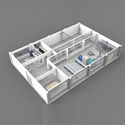 Αγορά Huuao Modular Clean Room Lab Laboratory Dust Free ISO 5 Cleanroom for Pharmaceuticals Clean Room online manufacture