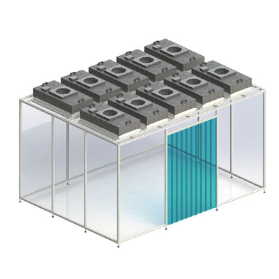 Αγορά HUAAO Προσαρμοσμένο Ιατρικό Εργαστήριο Modular Καθαρός Χώρος Προκατασκευασμένο Κινητό Καθαρό Θάλαμο Φίλτρο H13/H14 Πυράντοχο Οικολογικό διαδικτυακή κατασκευή