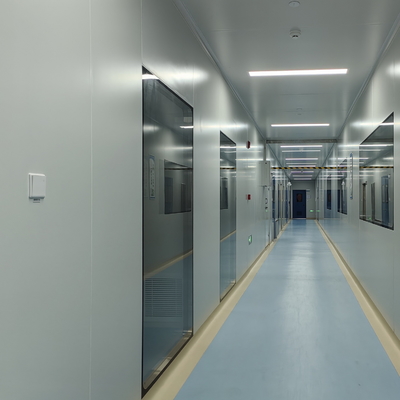 GMP ομαλή επιφάνεια καθαρό δωμάτιο θερμαινόμενο γυαλί παράθυρο με πλαίσιο αλουμινίου