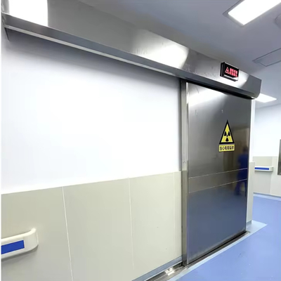Ακτινοπροστατευμένη συρόμενη πόρτα κλείνει αυτόματα