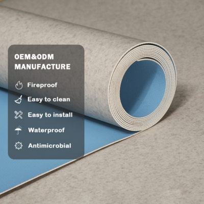 Huaao Αδιάβροχο 2mm PVC Βινύλιο πάτωμα ρολό πλαστικό πάτωμα για το σπίτι καθιστικό εσωτερικό Χρησιμοποιήστε 2mm βινύλιο πάτωμα αδιάβροχο πάτωμα ρολό εσωτερικό πάτωμα